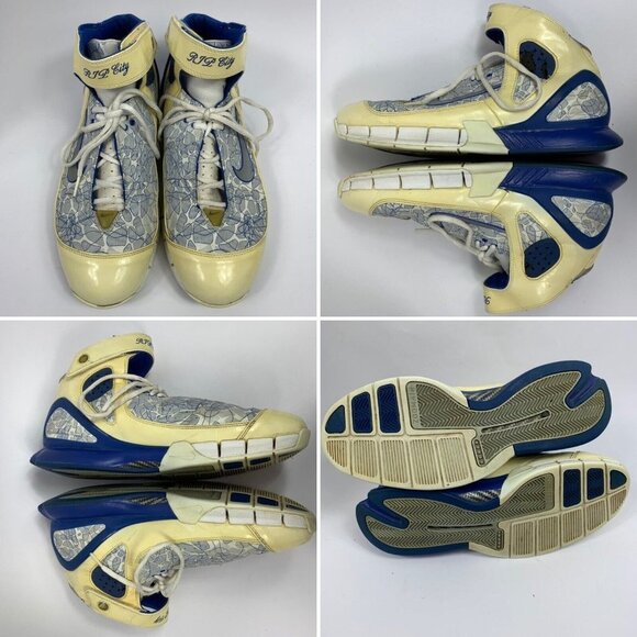 Nike Size 11 Shoes Huarache 2k5 Kobe Richard RIP City Hamilton Mens Blue White